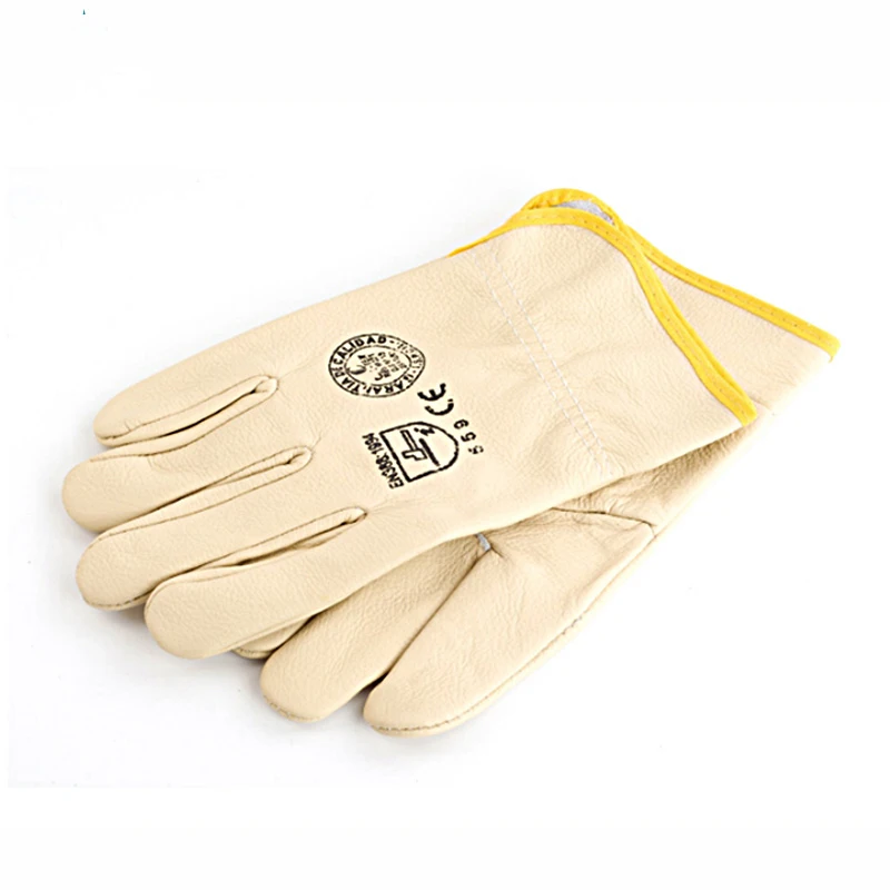 Сварочные перчатки промышленная защита воловья кожа мягкая изоляция