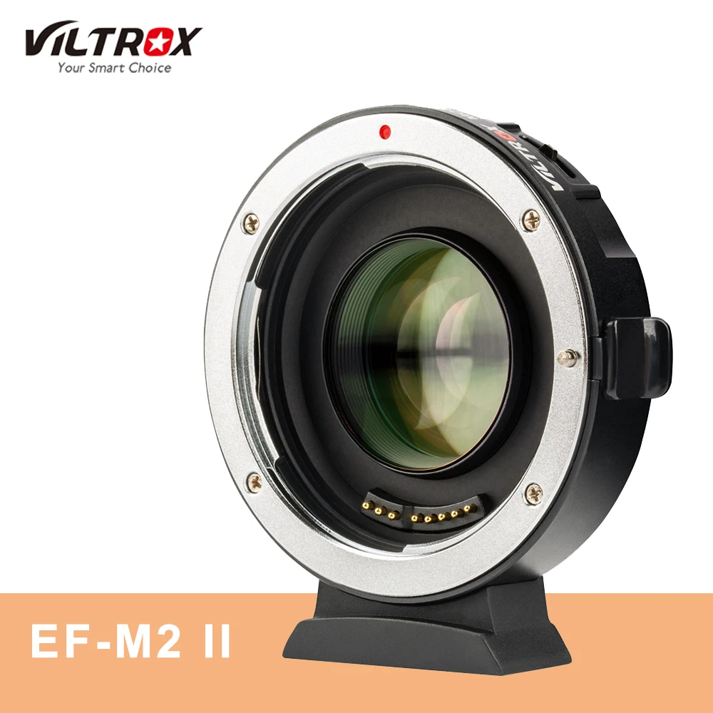 

Адаптер объектива Viltrox EF-M2 II 0.71x с автофокусом для Canon EF, Крепление объектива к камерам Panasonic Olympus M43 GH4 GH5 GF6