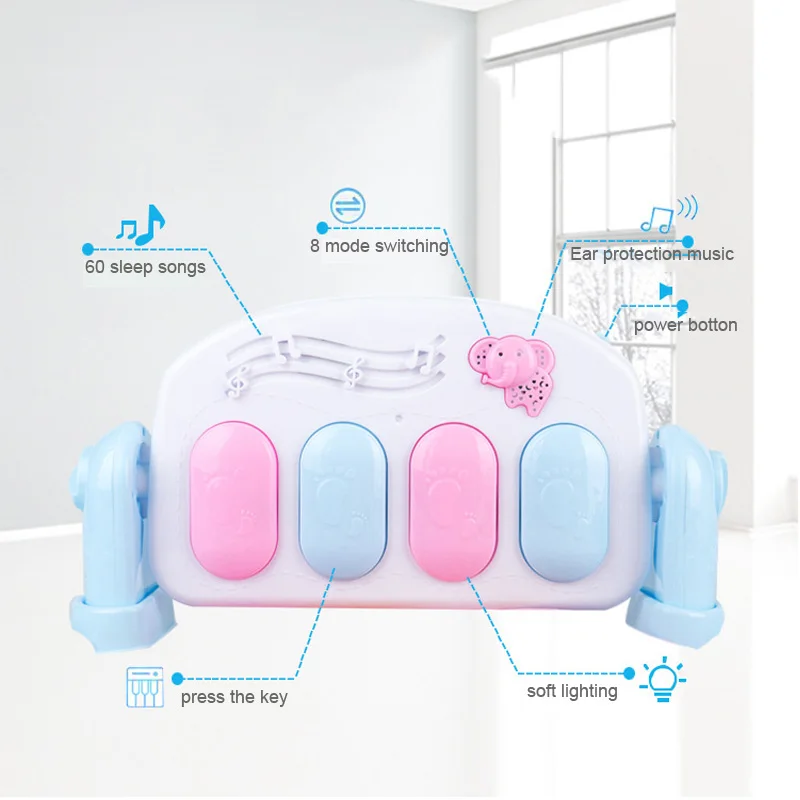 Игровой коврик для детей игровой ползания развивающий игры с пианино