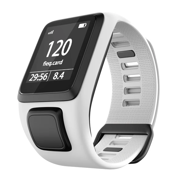 Replacement Silicone Wrist Band Strap For TomTom Runner 2 3 Spark 3 Adventurer Golfer 2 Spark Cardio GPS Sport Smart Watchband - Цвет: White