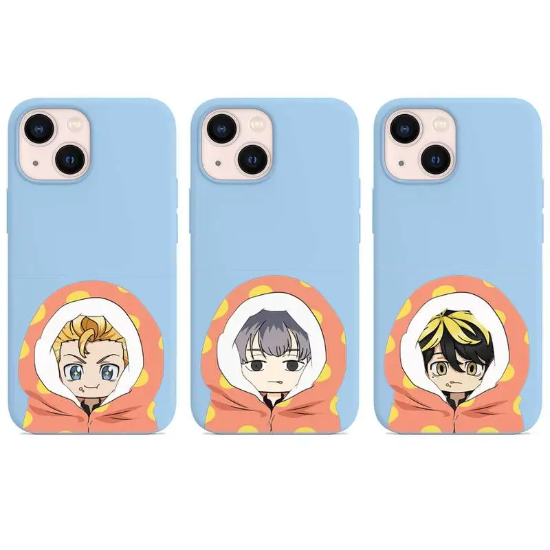 

tokyo revengers icons Phone Case for iphone 13 12 XS 11 pro max mini SE 2020 6 6s 7 8 plus X XR cases candy color purple funda