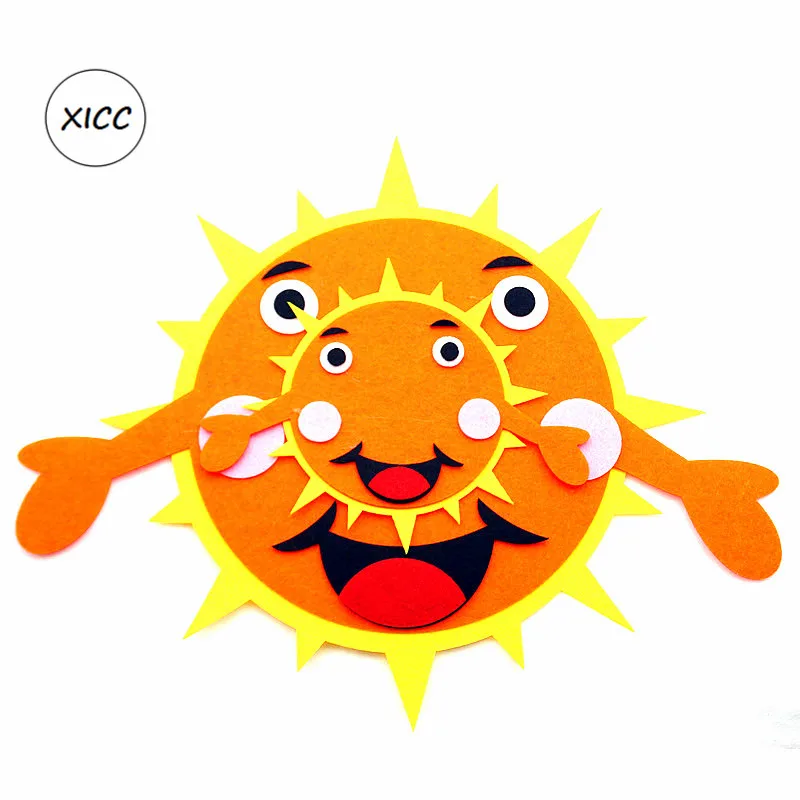 Со смайликом защита от солнца плотный нетканный фетровой ткани настенные