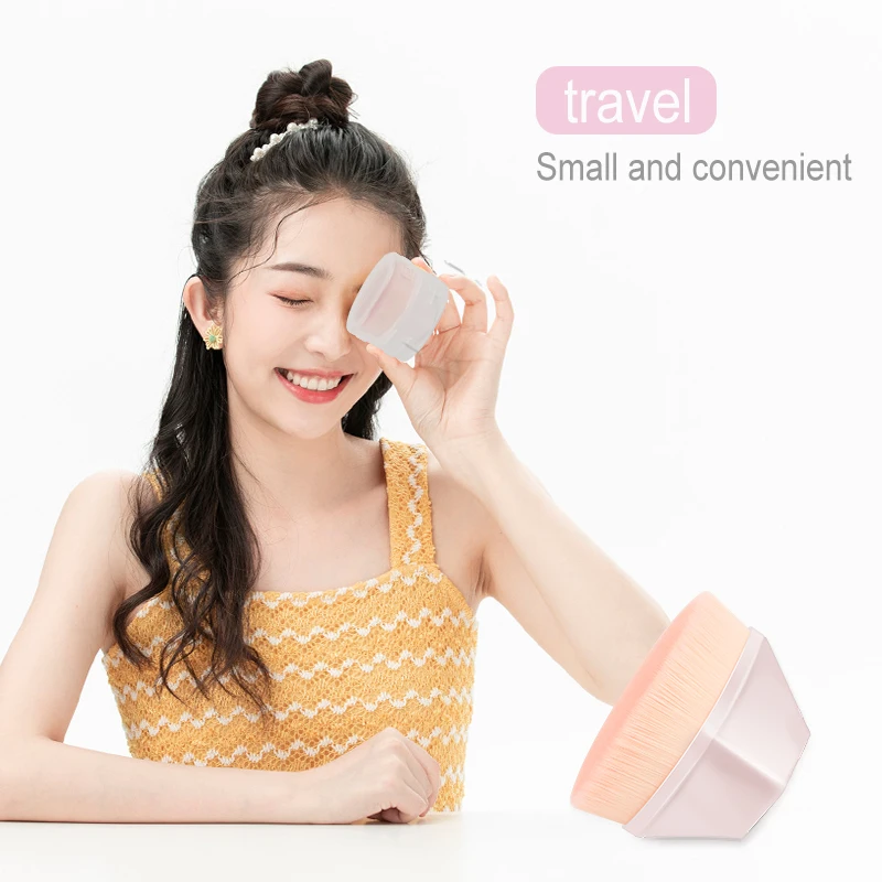 Кисть для макияжа шестигранная без следов пудры 2 цвета|Аппликатор теней век| |