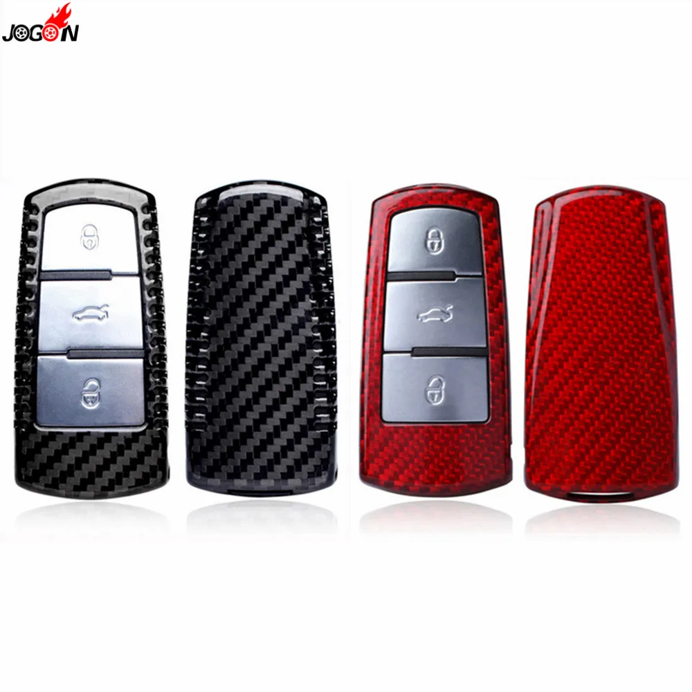 

Защитный чехол для пульта дистанционного управления из углеродного волокна красного и черного цветов для VW VOLKSWAGEN CC 2009-2012 Passat B6 2006-2010