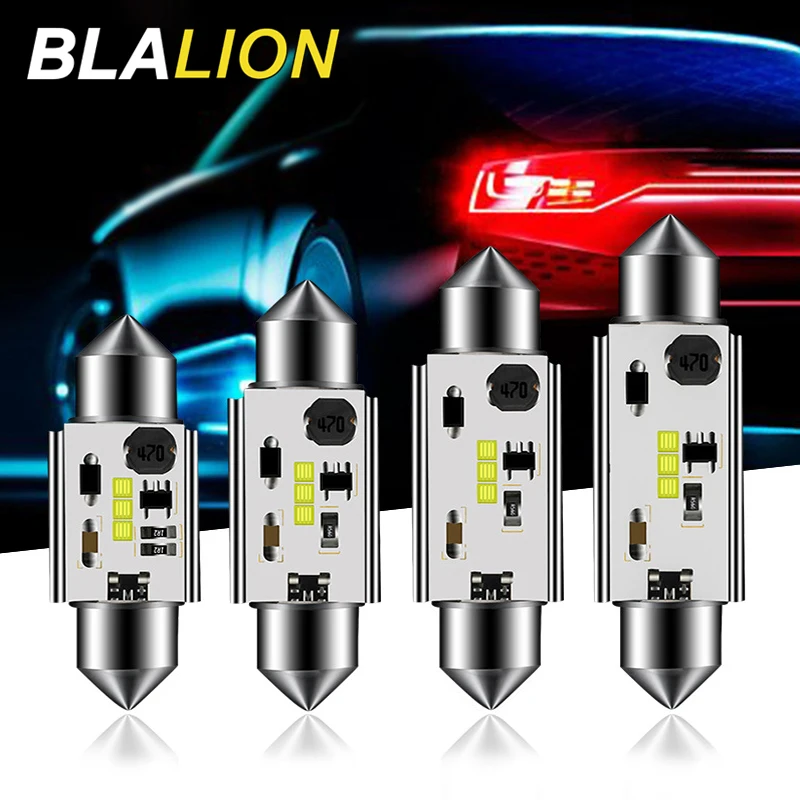 Светодиодные лампы Festoon 31 мм 36 39 41 светодиодные CSP чипы Canbus C5W светодиодный