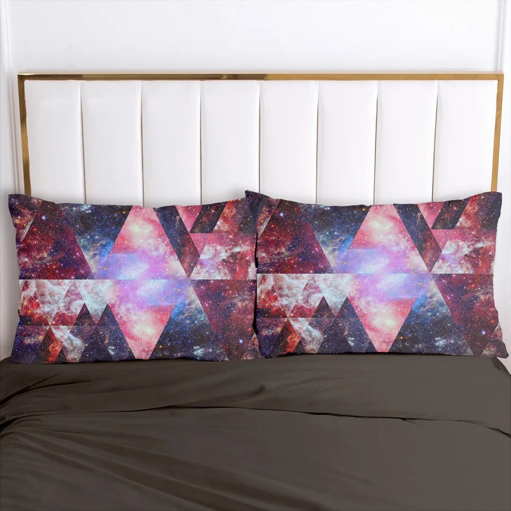 

3D печатных черный цвет Galaxy 100% полиэфирная наволочка печатных дома декоративные Pillowcse наволочка мА постельное белье