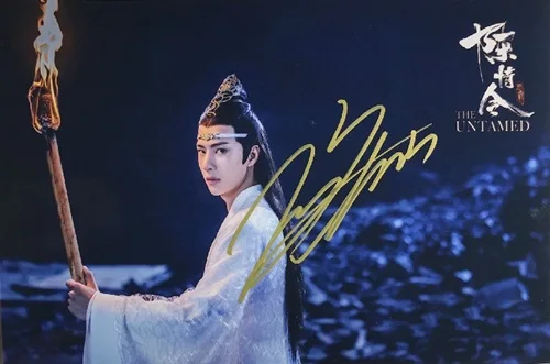 Автографом YIBO Wang Yibo фото с автографом неразобранный 5*7 89|Фотоальбомы| |