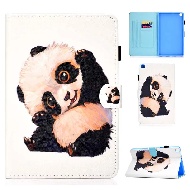 case Откидная подставка кожаный чехол с магнитной крышкой для Samsung Galaxy Tab A 8,0 SM-T290 SM-T295 T297 Tablet Coque+ пленка+ ручка - Цвет: case