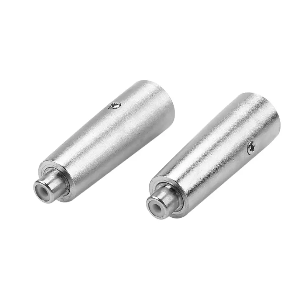 Металлический аудиоадаптер 2 шт. XLR 3 контактный переходник папа мама