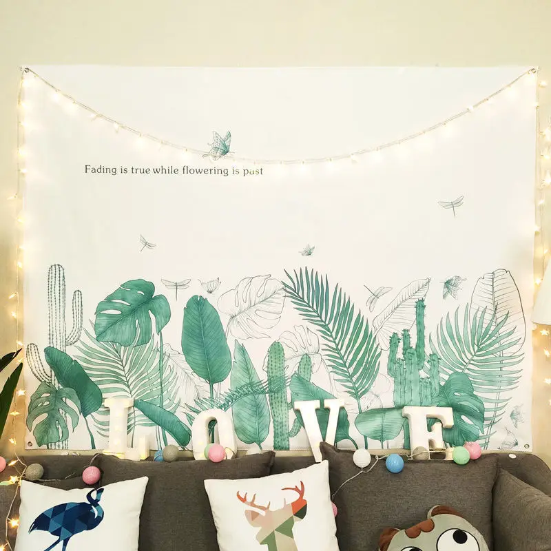 

Background Cloth Ins Wind Hanging Cloth Dormitory Wall Decoration Cloth Room Bedroom Tapestry Background Wall Bedside Cloth