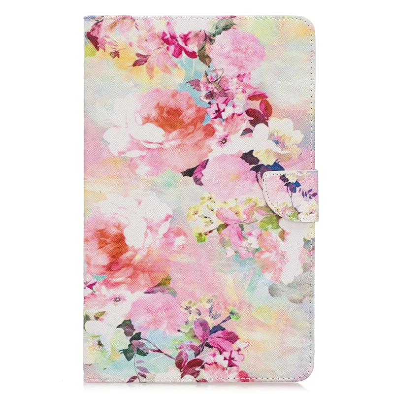 Pink Flower Чехол для samsung Galaxy Tab A 8,0 SM-T290 T295 милый кот Единорог щенок бабочка чехол для планшета Galaxy Tab A 8,0 чехол - Цвет: Pink Flower