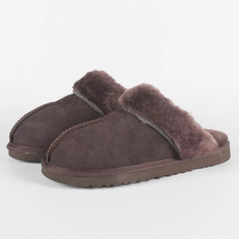 

Natural Fur Slippers Fashion Female Winter Slippers Women Warm Indoor Slippers Quality Soft Wool Lady Home Shoes Vrouwen Slipper