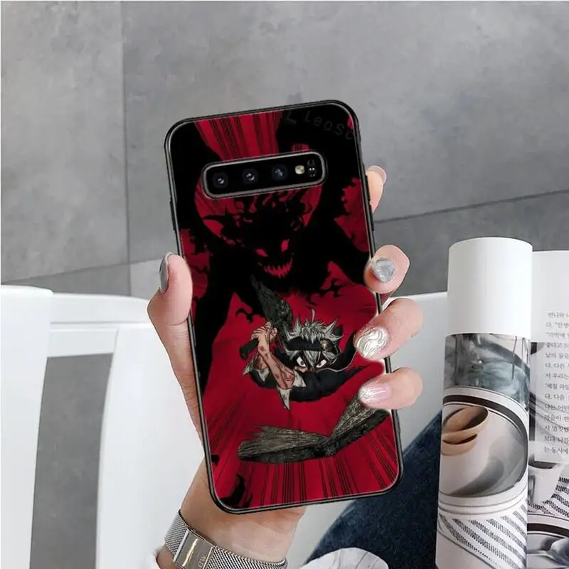 

Anime Black Clover Asta Phone Case For Samsung S6 S7 edge S8 S9 S10 e plus A10 A50 A70 note8 J7 2017