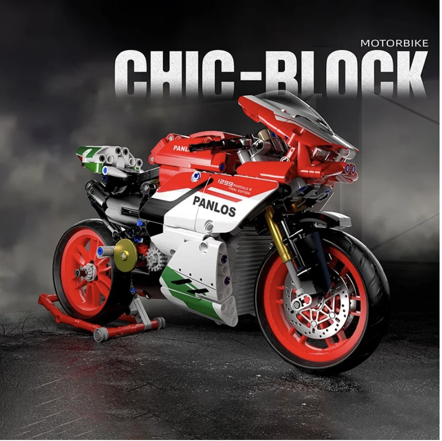 

Новинка, конструктор MOC Ducatied Kawasakied, высокотехнологичные классические скоростные спортивные мотоциклетные сборные блоки, игрушки для детей,...