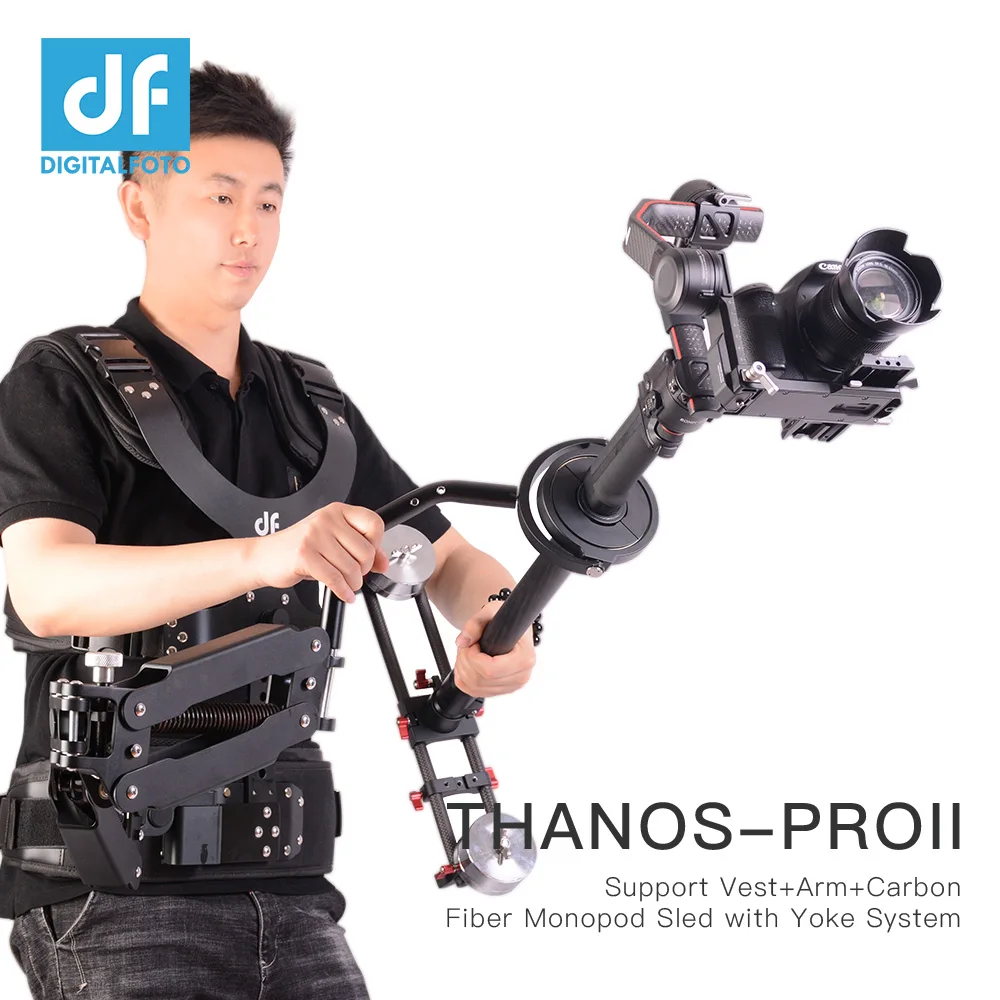 Шарнирный жилет THANOS PROII steadycam с пружинным рычагом и балансирующим весом совместим