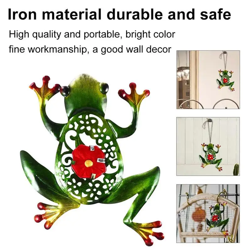 1 предмет металлический лягушки украшение сада Подвесной Настенный