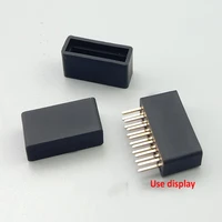 silicone rubber caps rectangular insulated protect sleeves for double row copper needle in line soft rubber sheath