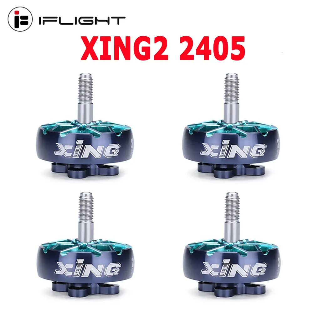 

IFlight XING2 2405 1950KV/1800KV 4-6S FPV Unibell Motor W/ 5mm Titanium Alloy shaft Compatible 5inch Propeller for FPV Drone