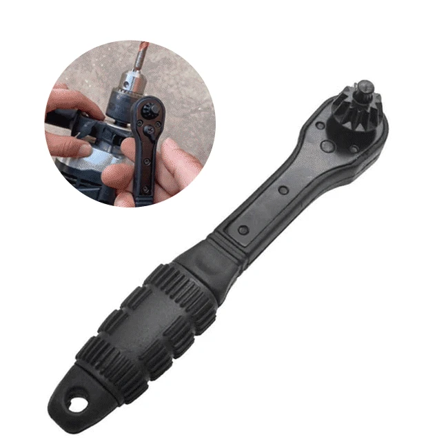 

Drill Chuck Ratchet Spanner Wrench 2 in 1 Electric Drill Clamping Tool Chuck Key Drill Presses Multi Universal Power Hammer Dril