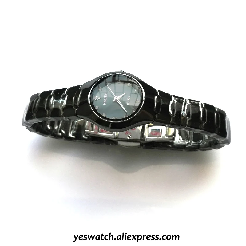Jewelry Gifts For Women's Luxury White Ceramic Quartz Watch HAIYES Brand Women Watches Fashion Ladies Clock relogio feminino
