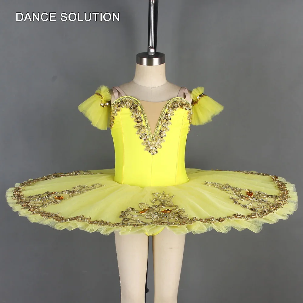 Профессиональные Балетные танцевальные костюмы-пачки белого и золотого цвета