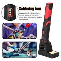 professional electric soldering iron kit rechargeable wireless rechargeable soldering iron with bright led light battery