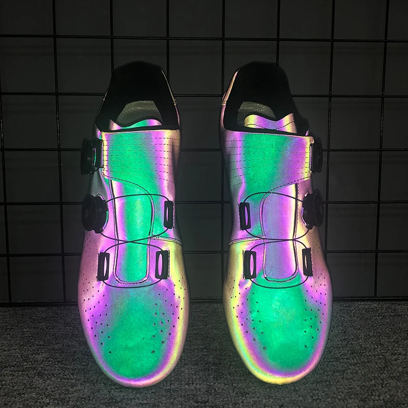 

Cycling Shoes, Pscownlg,With Double Swivel closure and Size, Comfortable, With luminous, Mountain road rubber triple soles Man