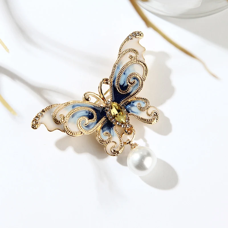 Стразы броши эмалированная бабочка птица сова для мужчин и женщин металлические