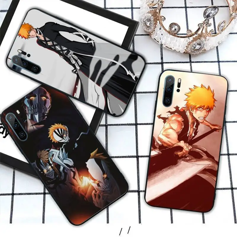 

Japan Anime Kurosaki Ichig Phone Case For Huawei honor Mate P 10 20 30 40 i 9 8 pro x Lite smart 2019 nova 5t
