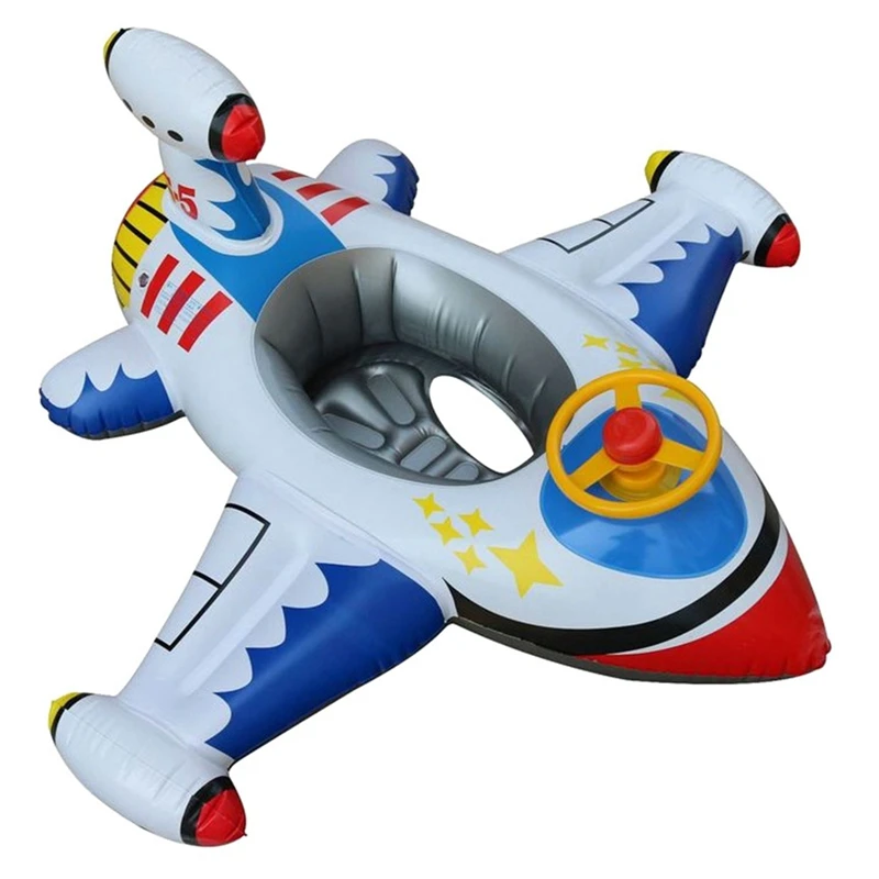 

Children's Thickened Inflatable Ring Enhanced Aircraft Seat Ring Swimming Ring Floating Drainage Upper Lifebuoy
