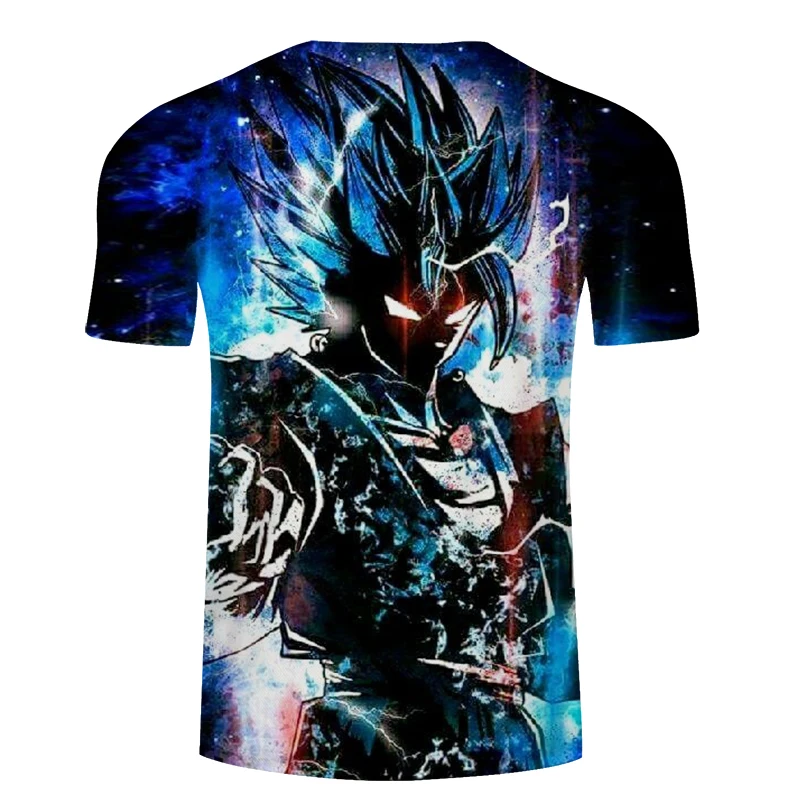 Новый летний бренд Dragon Ball Goku футболка 3d Аниме Мужская модная забавная в стиле