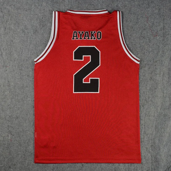 No. 2 jersey Аниме SLAM DUNK Косплей Костюм Hanamichi Sakuragi Rukawa Kaede для взрослых и детей Баскетбольная одежда Джерси - Цвет: No. 2 jersey