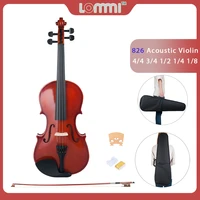 lommi 44 34 12 14 18 size violin fiddle for kids adults student beginners kit wcase bow stringed musical instruments