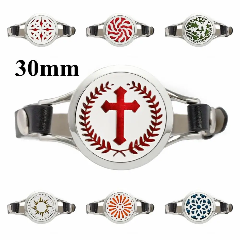 Новый 30 мм аромадиффузор браслет ароматерапия эфирное масло диффузор медальон