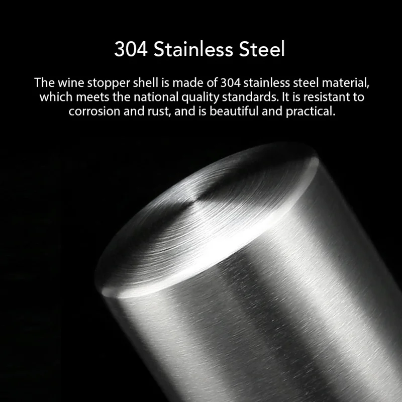 Круглая пробка для винной бутылки Joy с функцией вакуумной памяти из пищевой
