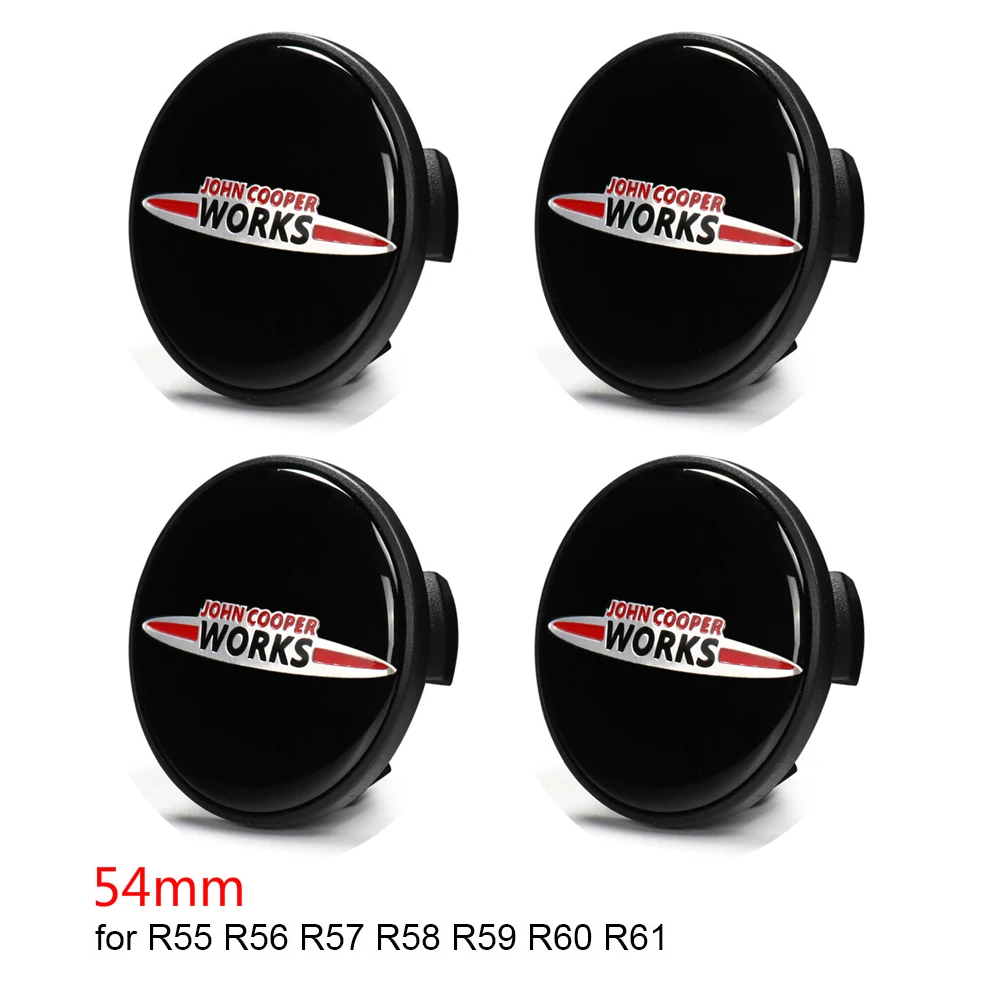 4 Car Wheel Hub Cover Cap Sticker Rim Decal Tire Center Emblem For MINI Cooper s JCW R55 R60 R61 F54 F55 F56 F57 F60 Accessories |