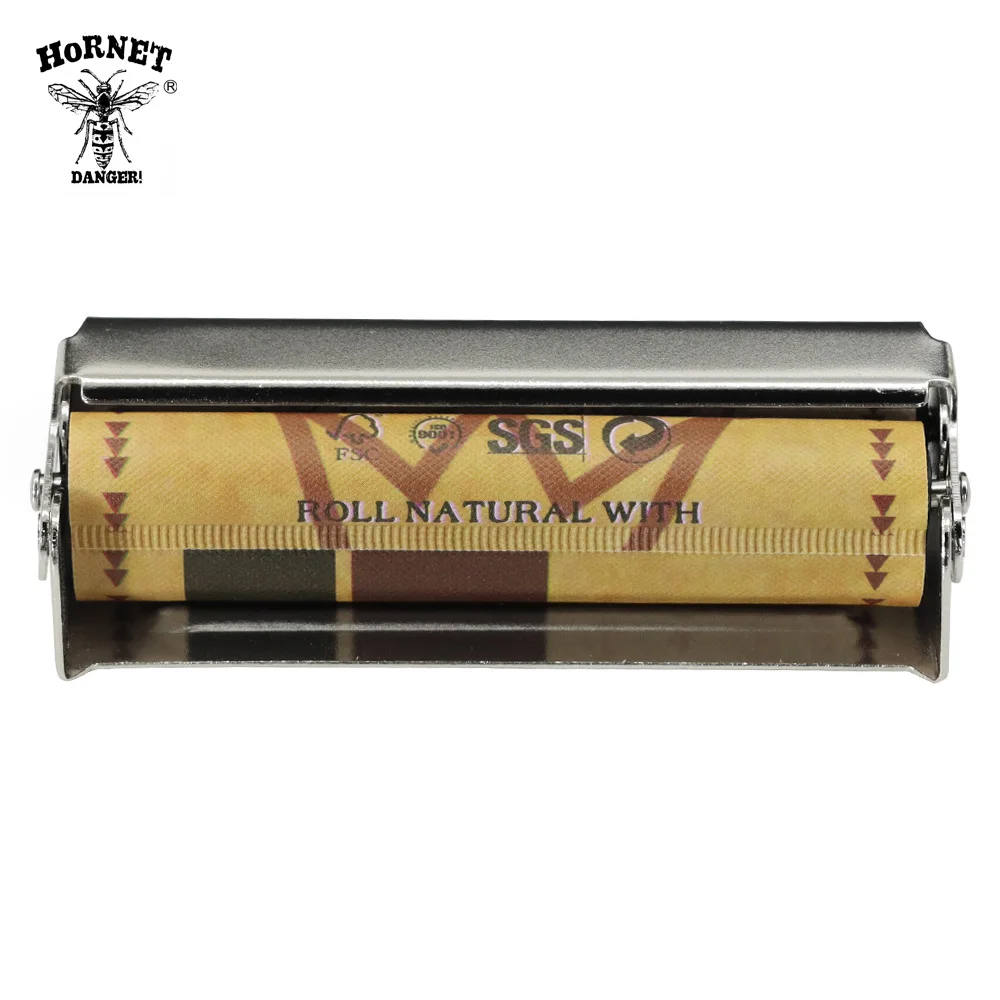 

HORNET DANGER 78MM Metal Cigarette Rolling Machine 1 1/4 Size Cigarette Maker Hand Roller Papers