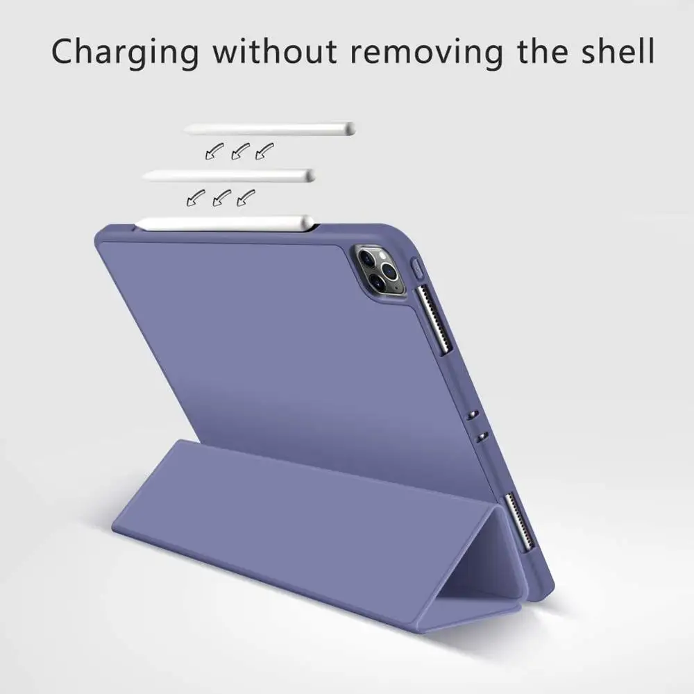 Чехол для iPad Pro 11 2-го поколения 2020 с держателем карандашей 12 9 4-го безопасный