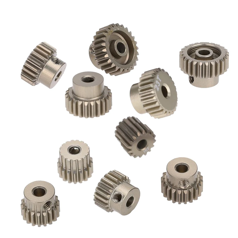 2 комплекта для 1/10 RC автомобилей щеткой Бесщеточный Мотор шестерня мотора комбо