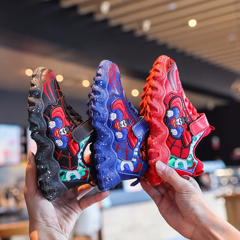 

Disney children's cartoon spiderman boy girl baby student running casual shoes sports shoes non-slip soft bottom children's shoe