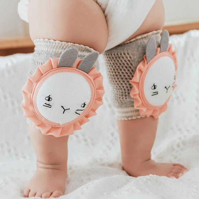 

Cute Baby Knee Pads Baby Leg Warmers Safety Cotton Flexible Crawling Protector Kids Kneecaps Children Short Kneepad