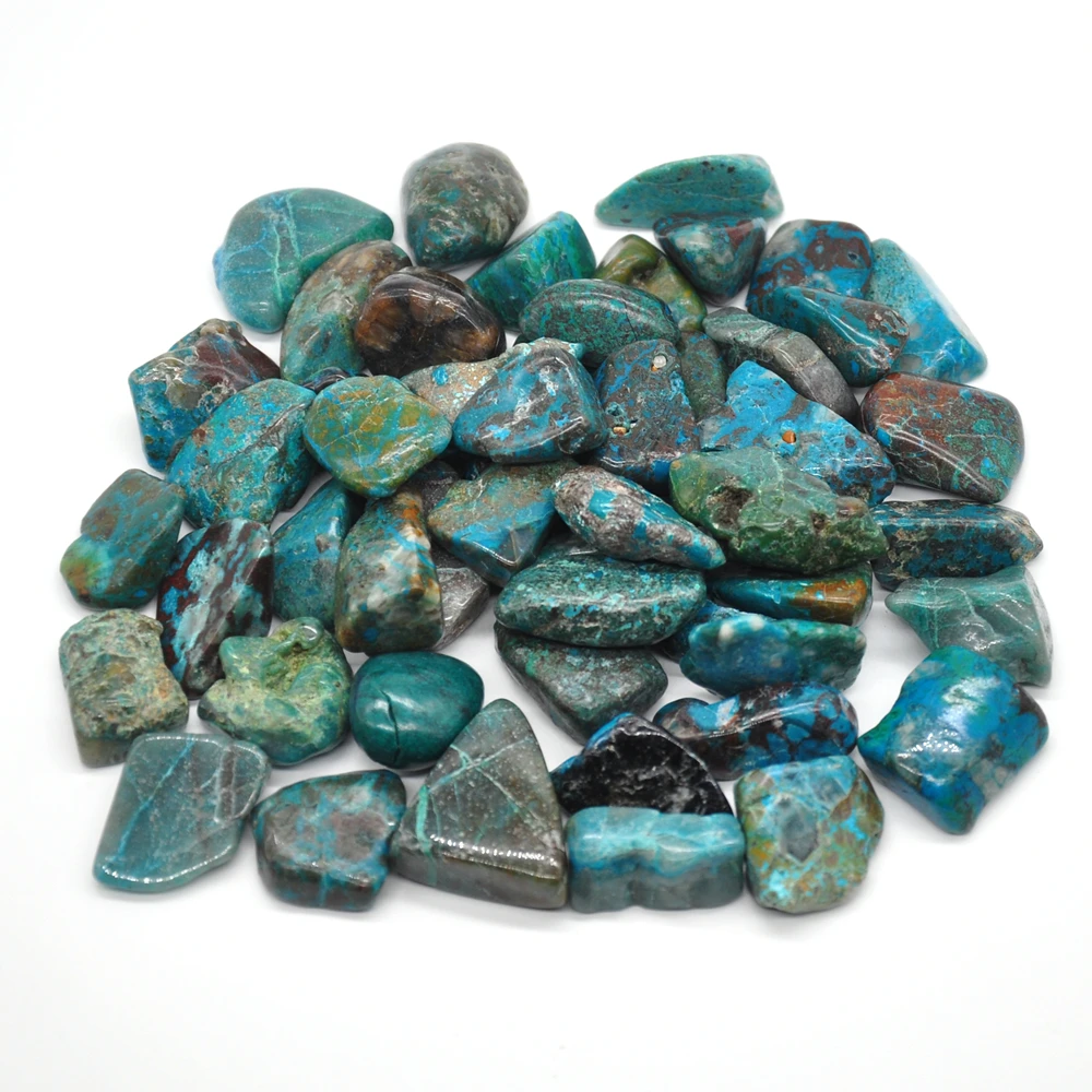 

100g Natural Chrysocolla Tumbled Stones Bulk Healing Crystals Reiki Polished Gemstones Gem Raw Aquarium Decoration Minerals
