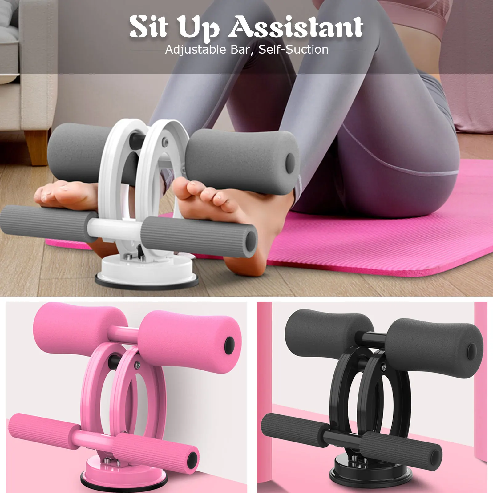 구매 피트 니스 앉아 바 보조 체육관 운동 장치 저항 튜브 운동 벤치 장비 홈 복부 기계 체중 감량