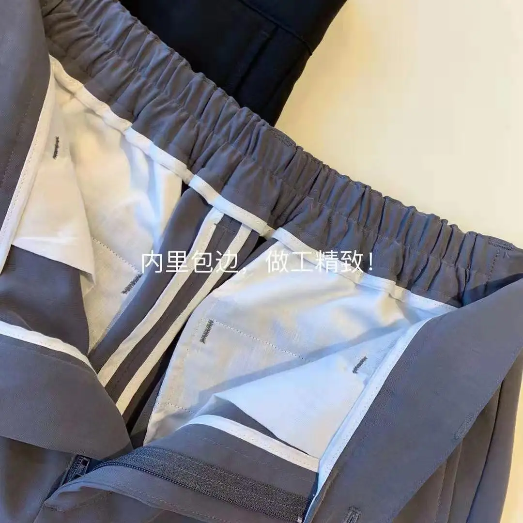 

21 spring and summer men's welfare Tencel casual straight pants suit pants kz030908