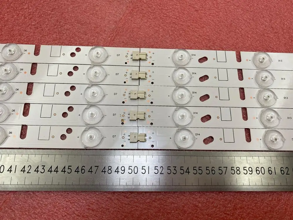 Новинка 10 шт./набор = 100 шт. светодиодный подсветка полосы для LT 50E350 50E560 ZDCX50D14R ZC14F 02