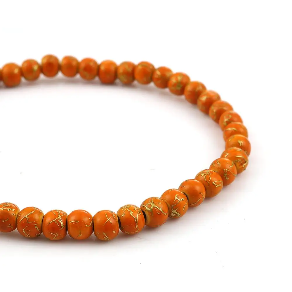 DoreenBeads модные деревянные бусины-разделители круглые зеленые подвески для