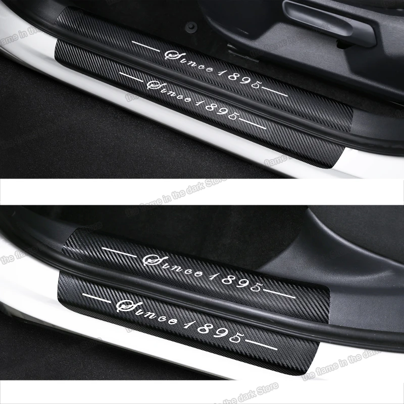 Lsrtw2017 углеродное волокно Abs крышка порога автомобильной двери защитная
