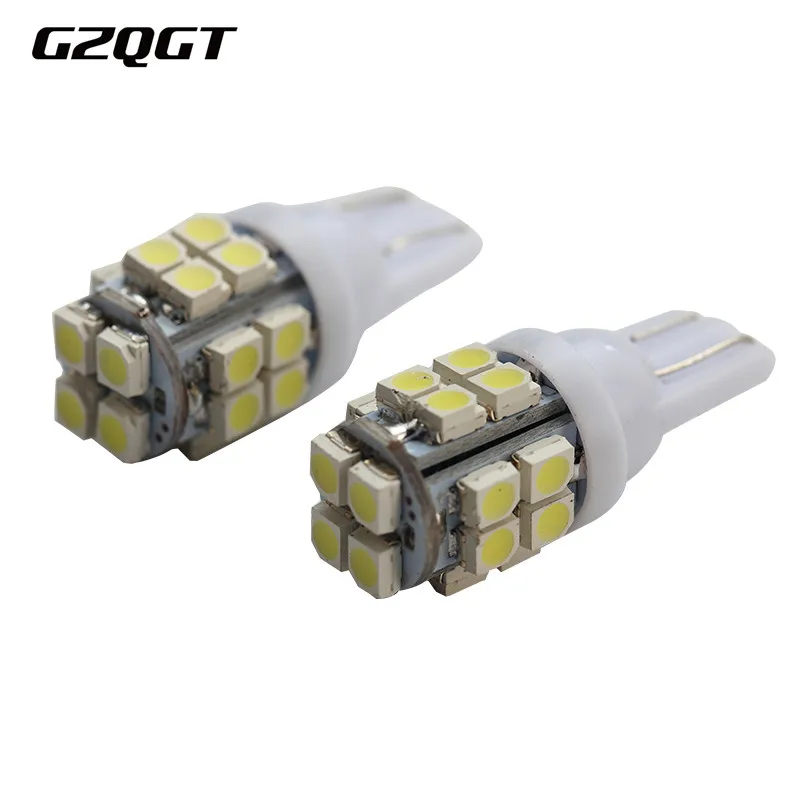 24 v 100 шт T10 1210 20 SMD 3528 Светодиодный W5W 501 168 сигнальный фонарь открытой двери для