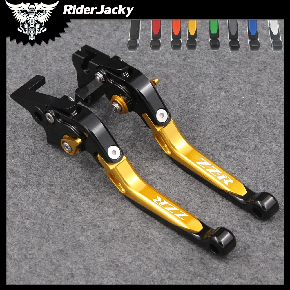 

RiderJacky Folding Extendable Motorcycle Brakes Clutch Levers For Kawasaki ZZ-R ZZ R ZZR/ZX1400 SE Version 2016-2018 2017