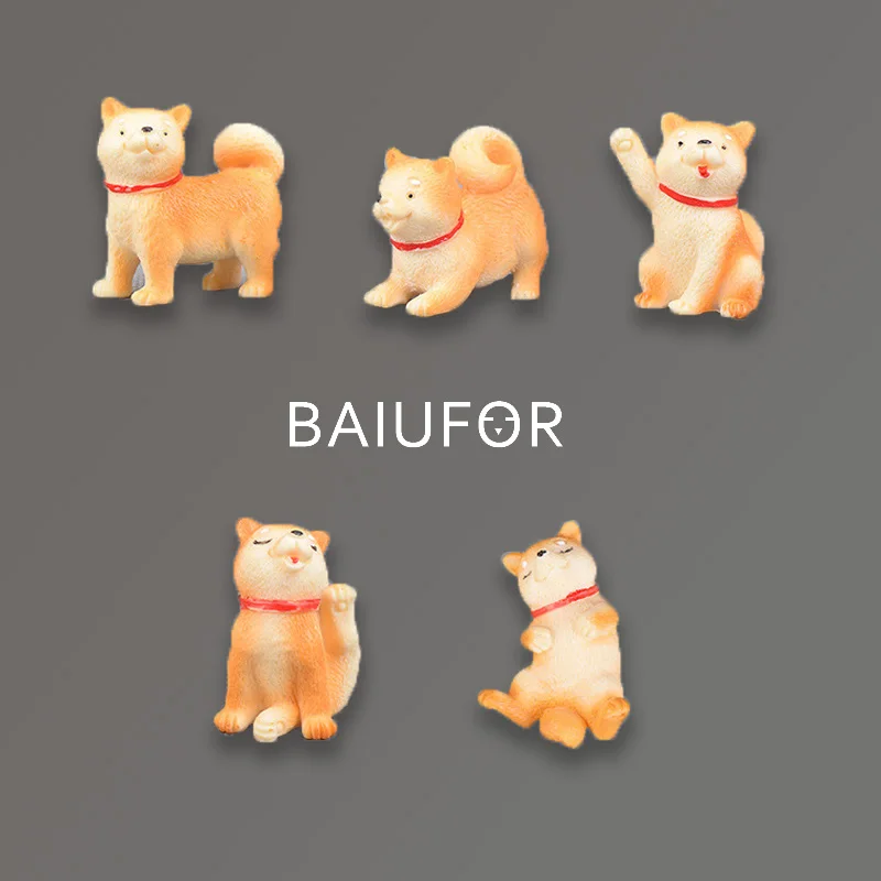 BAIUFOR миниатюрная искусственная Собака Kawaii Акита фигурки для террариума